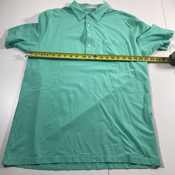 Criquet Polo Shirt Men XL Teal Green Short Sleeve Golf Pima Cotton Stretch‎ Golf - Picture 6 of 9